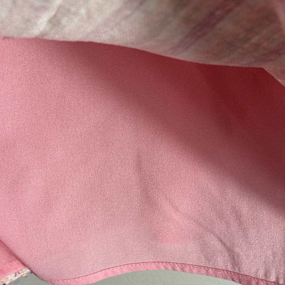 Endless Rose Pink Tweed Mini Dress With Sequins & Buttons Size M Sleeveless - Picture 13 of 16